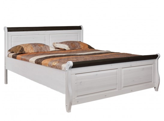 Кровать двуспальная Мальта М без ящика - 160х200 (массив) 
