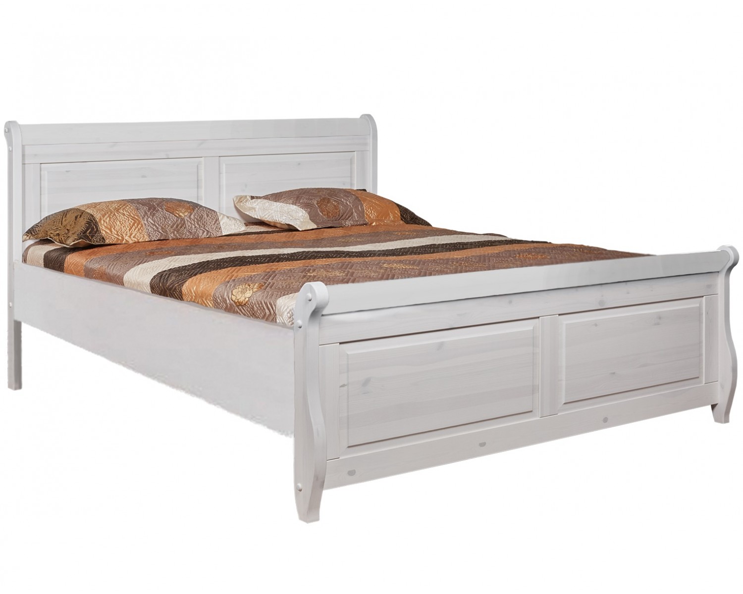 Кровать двуспальная Мальта М без ящика - 160х200 (массив)
