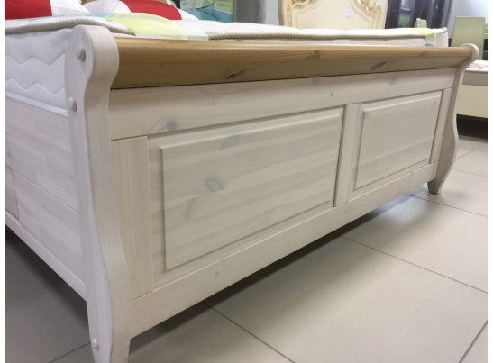 Кровать двуспальная Мальта с ящиком  - 140х200  (массив сосны) 