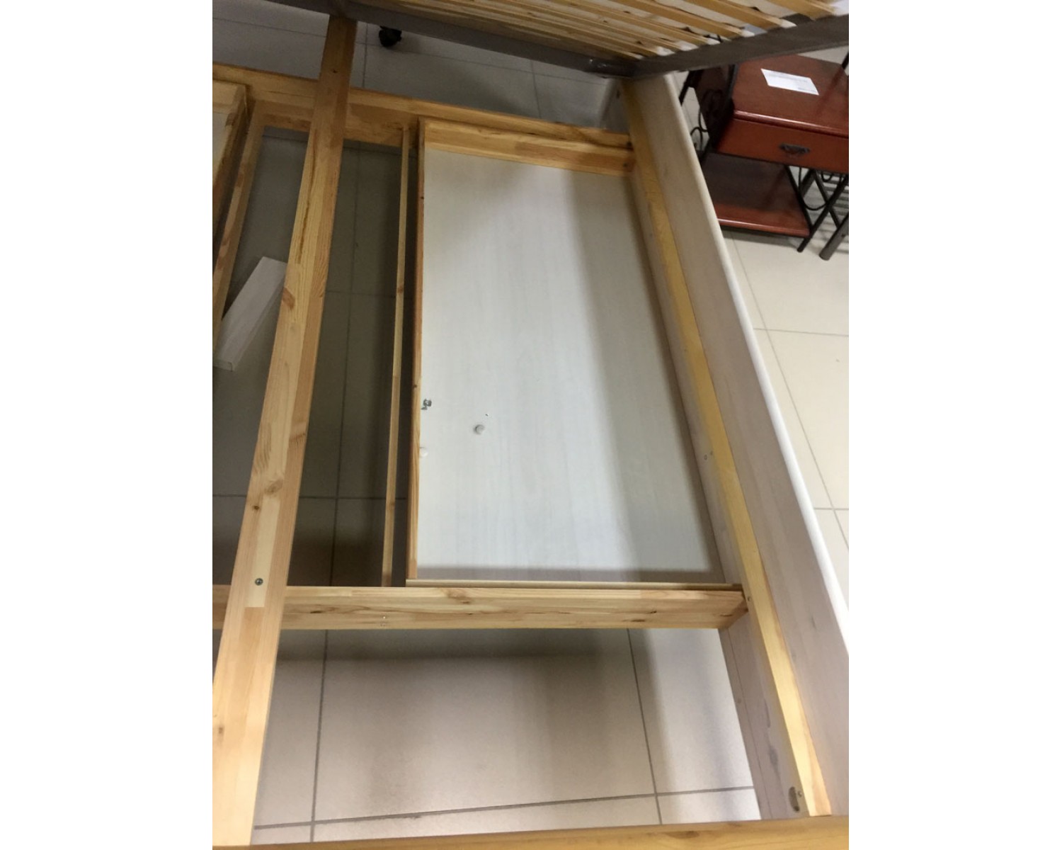 Кровать двуспальная Мальта с ящиком - 140х200 (массив сосны)