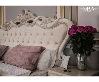 Кровать Афина 160х200 см крем-корень глянец