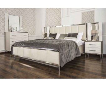 Кровать Гравита 180x200 см белый глянец