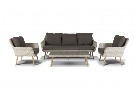 "Прованс" лаунж-зона плетеная из искусственного ротанга, цвет бежевый