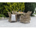"Айриш" стол плетеный из искусственного ротанга, цвет соломенный