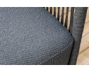 "Лугано" лаунж-зона 5-местная плетеная из роупа (веревки), каркас алюминиевый темно-серый, роуп темно-серый