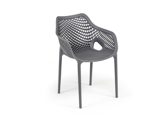 "Беллини" стул пластиковый, цвет темно-серый