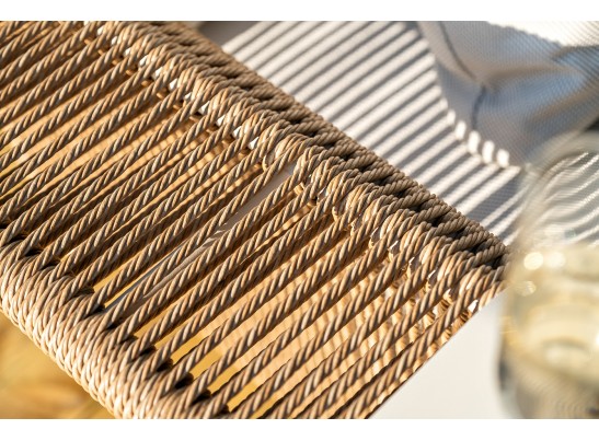 "Мальдивы" трансформирующаяся лаунж-зона из искусственного ротанга, цвет соломенный (К)