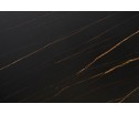"Рио" стол из HPL 300х120см, цвет столешницы "черный мрамор", угол R3мм
