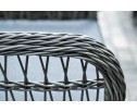 "Цесена" обеденная группа плетеная из искусственного ротанга, цвет графит