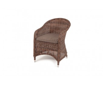 "Равенна" плетеное кресло из искусственного ротанга, цвет коричневый