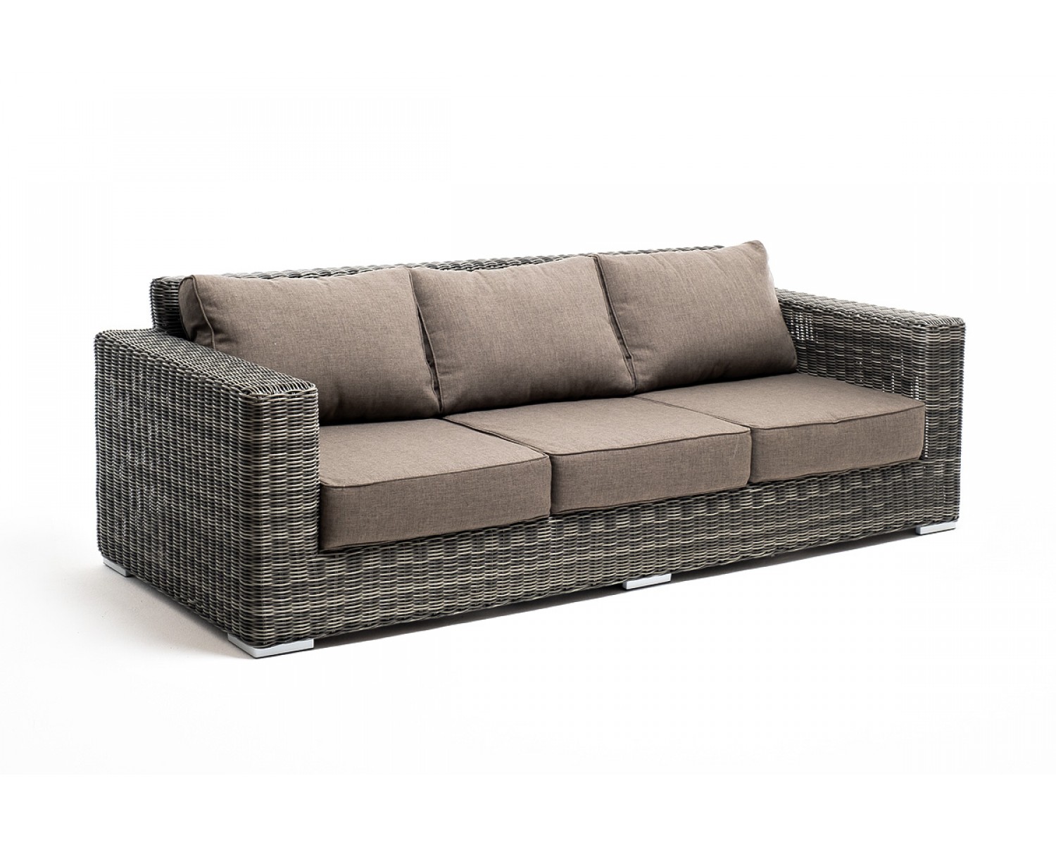 "Боно" лаунж-зона из искусственного ротанга, цвет графит