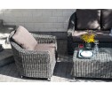 "Кон Панна" лаунж-зона из искусственного ротанга, цвет графит