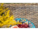 "Кон Панна" столик журнальный из искусственного ротанга (гиацинт), цвет соломенный