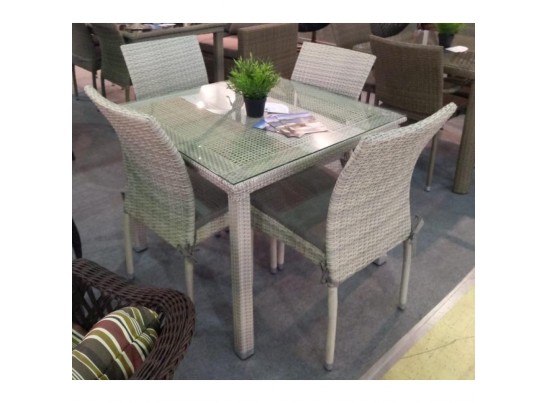 Комплект плетеной мебели T257C/Y380C-W85-90x90 Latte 4PCS