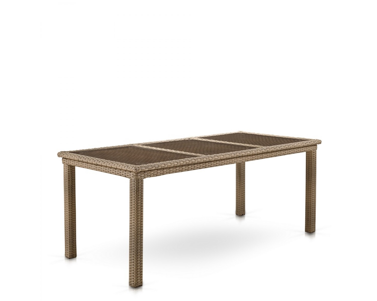 Комплект плетеной мебели T365/Y380B-W65 Light Brown (6+1)