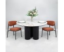 Стол BRAVO 140х85х77 см керамогранит Calacatta Matt