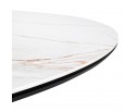 Стол BRAVO 140х85х77 см керамогранит Calacatta Matt