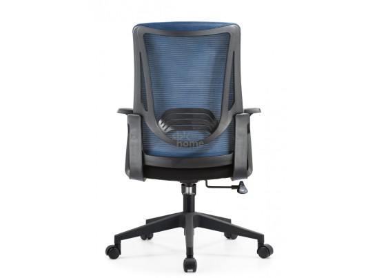 Кресло офисное,вращающееся LJ-2201В BLUE+BLACK  (610*500*1070), LJ-2201В BLUE+BLACK ИМП