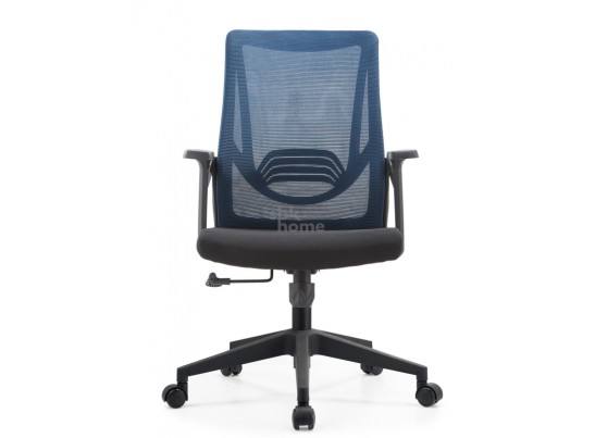 Кресло офисное,вращающееся LJ-2201В BLUE+BLACK  (610*500*1070), LJ-2201В BLUE+BLACK ИМП
