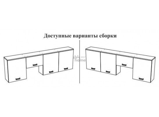 Шкаф, Адель-2 (2400*320*742) Кашемир, 20153