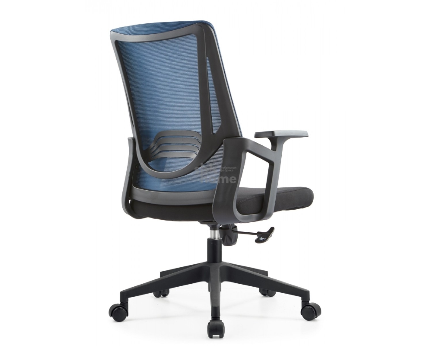 Кресло офисное,вращающееся LJ-2201В BLUE+BLACK (610*500*1070), LJ-2201В BLUE+BLACK ИМП
