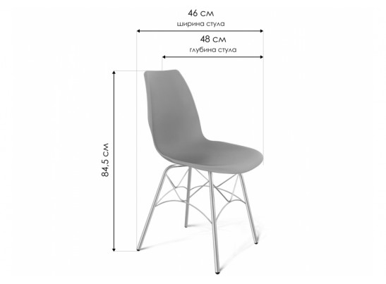 Стул на металлокаркасе SHT-ST29 / S107 красный / красный ral3020 / черный муар