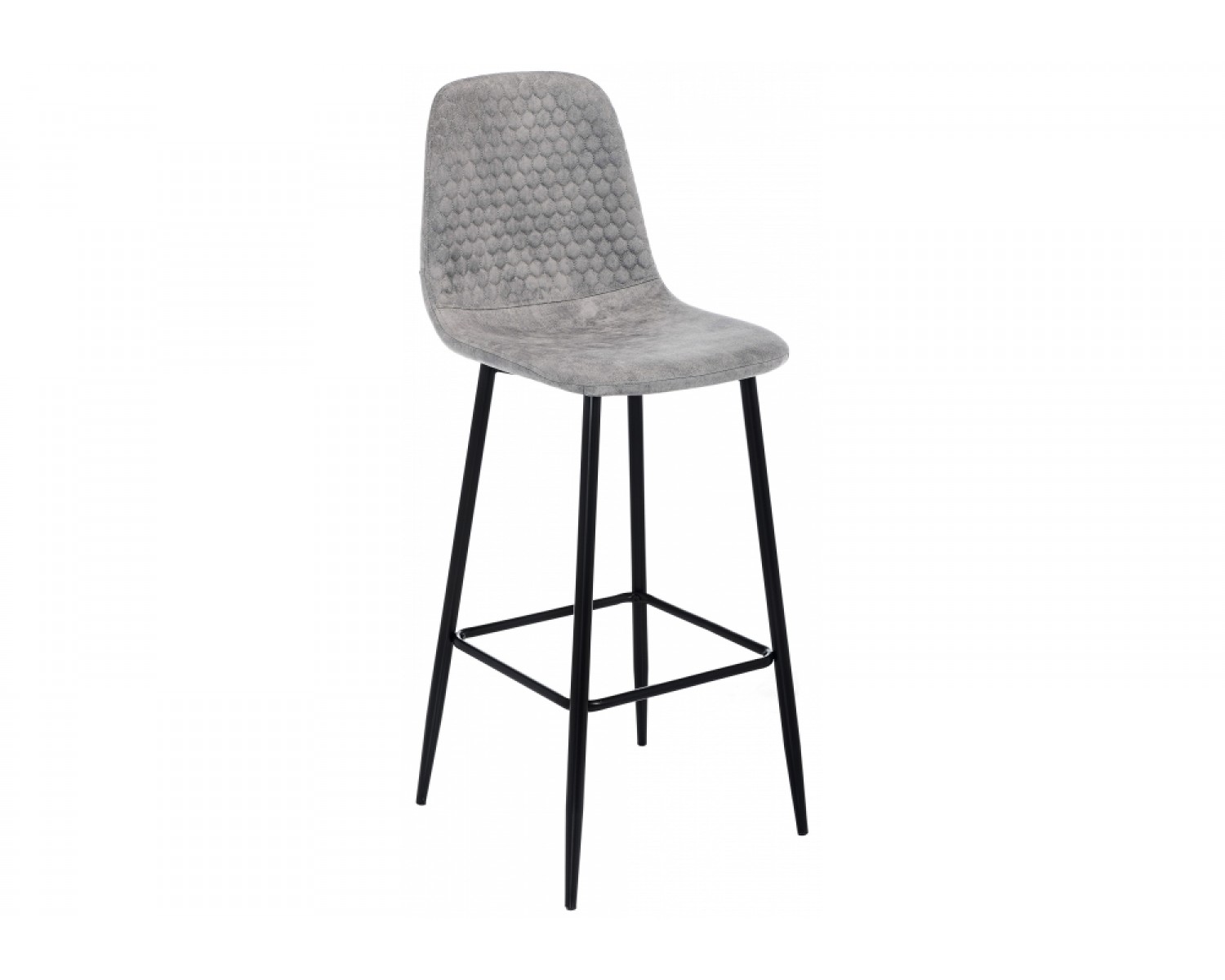 Барный стул Drop black / grey