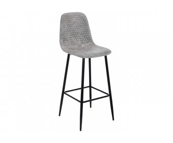 Барный стул Drop black / grey