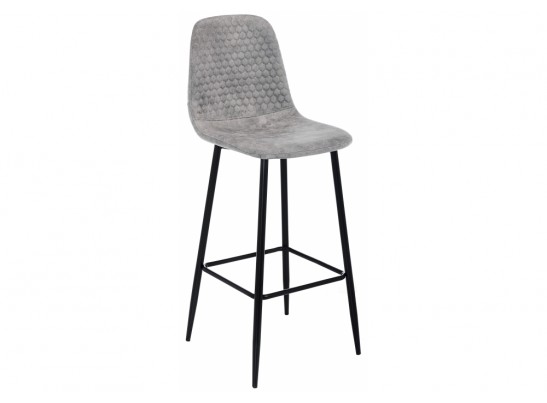 Барный стул Drop black / grey