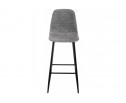 Барный стул Drop black / grey