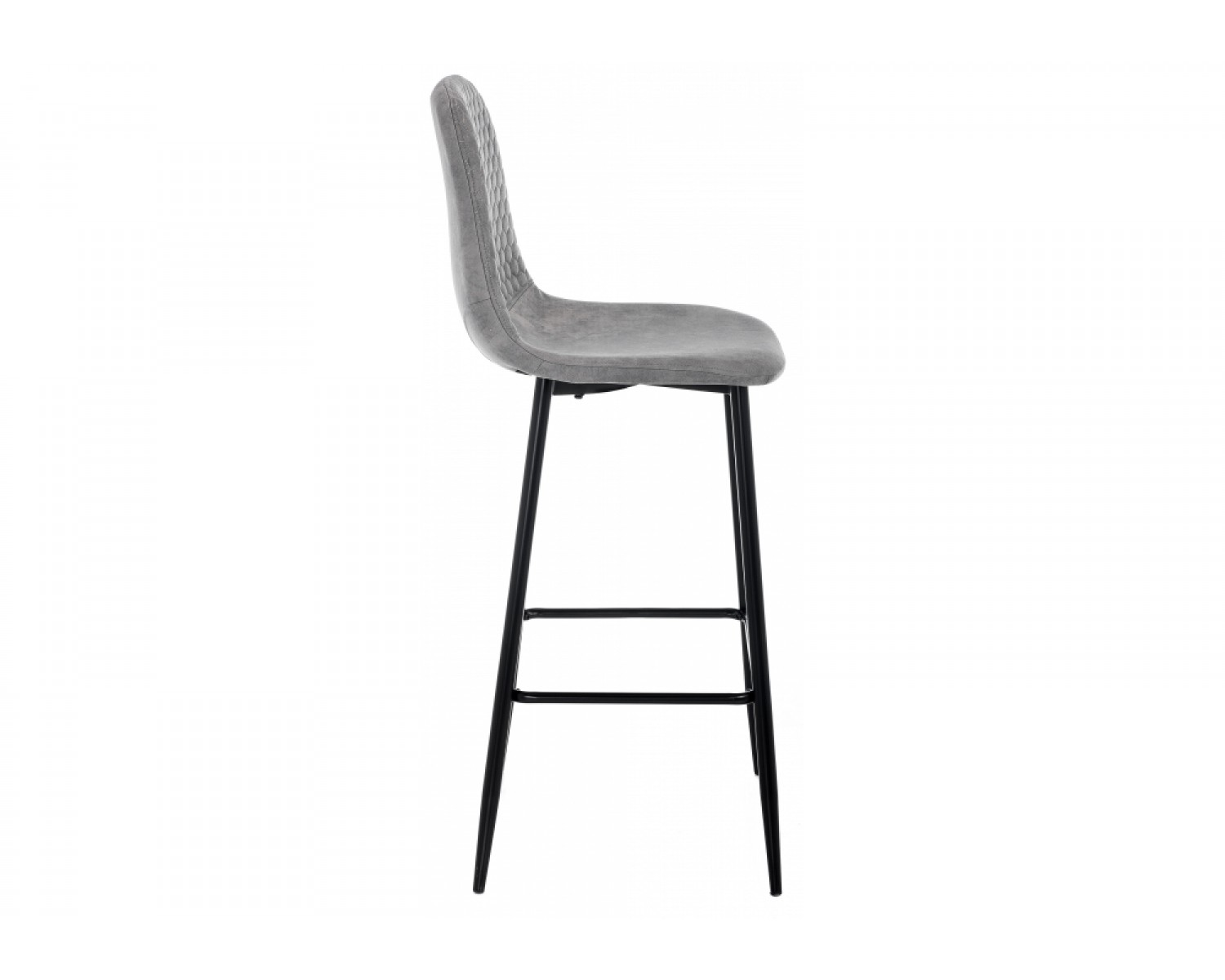 Барный стул Drop black / grey