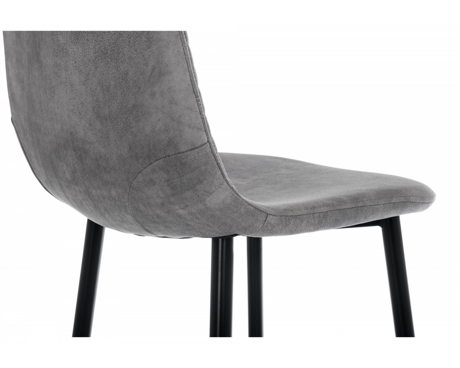 Барный стул Drop black / grey