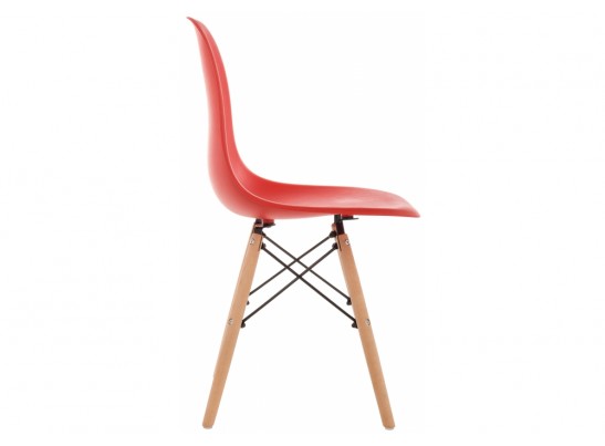 Пластиковый стул Eames PC-015 красный