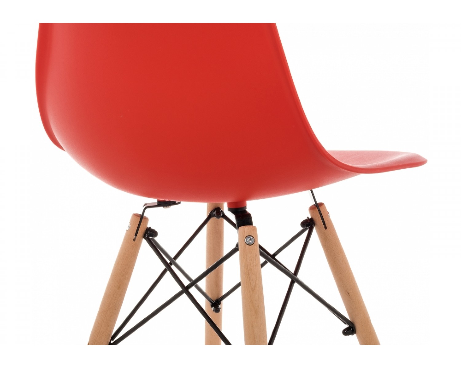 Пластиковый стул Eames PC-015 красный