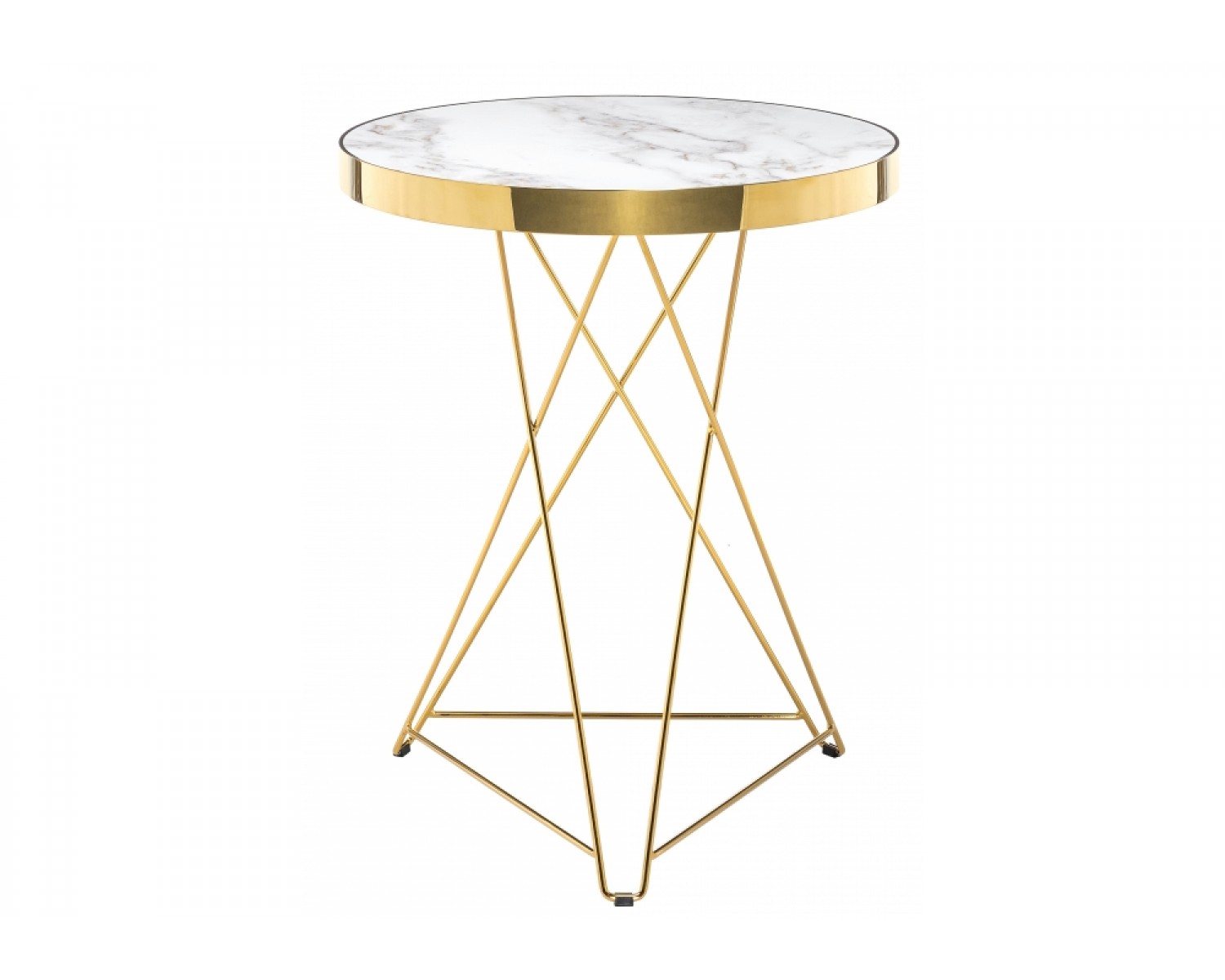 Стол Milena white / gold