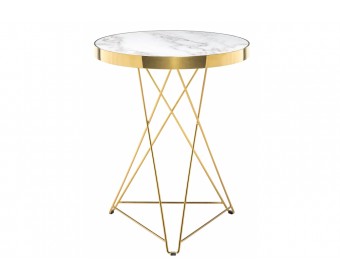 Стол Milena white / gold