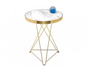 Стол Milena white / gold
