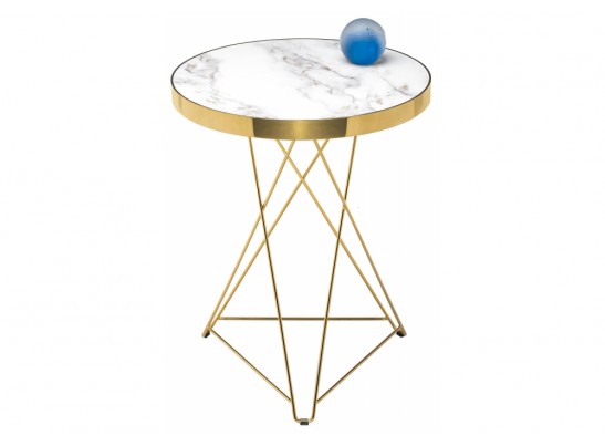 Стол Milena white / gold