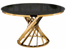 Стол Twist gold / black