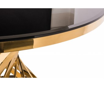 Стол Twist gold / black