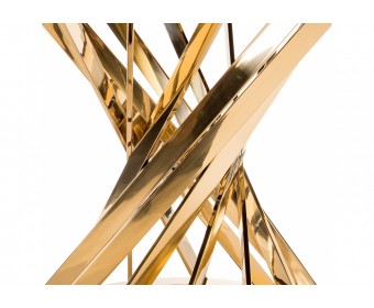 Стол Twist gold / black