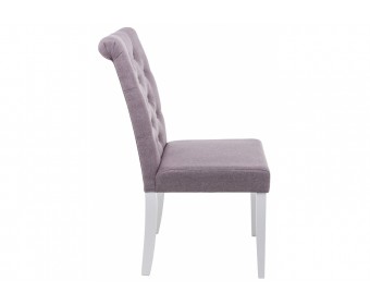 Стул Amelia white / fabric fog