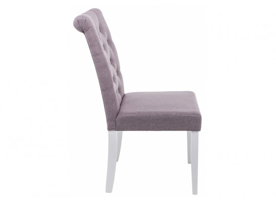 Стул Amelia white / fabric fog