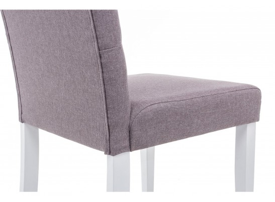 Стул Amelia white / fabric fog