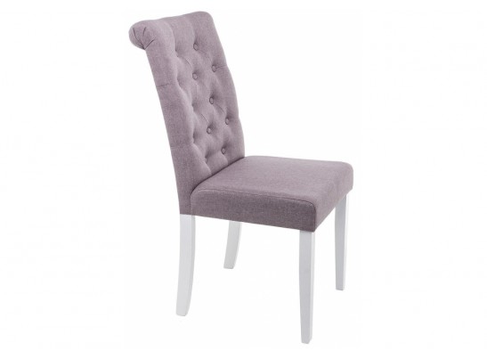 Стул Amelia white / fabric fog
