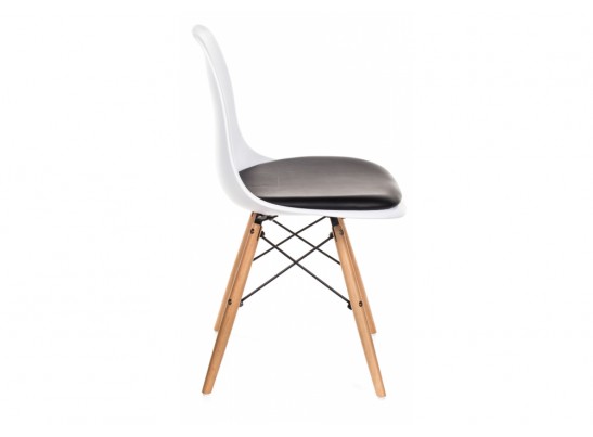 Стул Eames PC-011 белый / черный