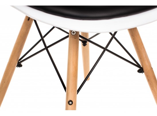 Стул Eames PC-011 белый / черный