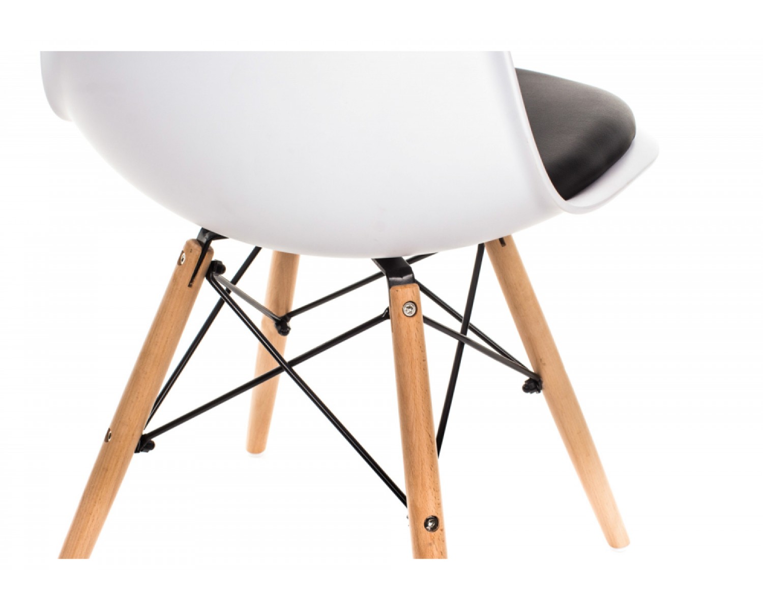 Стул Eames PC-011 белый / черный