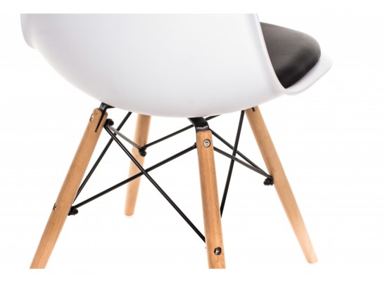 Стул Eames PC-011 белый / черный
