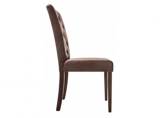 Стул Menson dark walnut / fabric brown